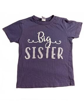 Kavio! Toddler Big Sister Navy Blue T-Shirt Size 5T